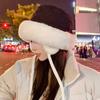 Fluffy Plush Women Winter Hat Soft Bucket Cap Fashion Ear Protection Hat  Autumn Winter