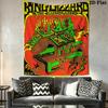 Lizard Rock Wizard Band Pattern Home Decor Tapestry, Wall Hanging, Decorative RV Wall Cloth.NGT0928576