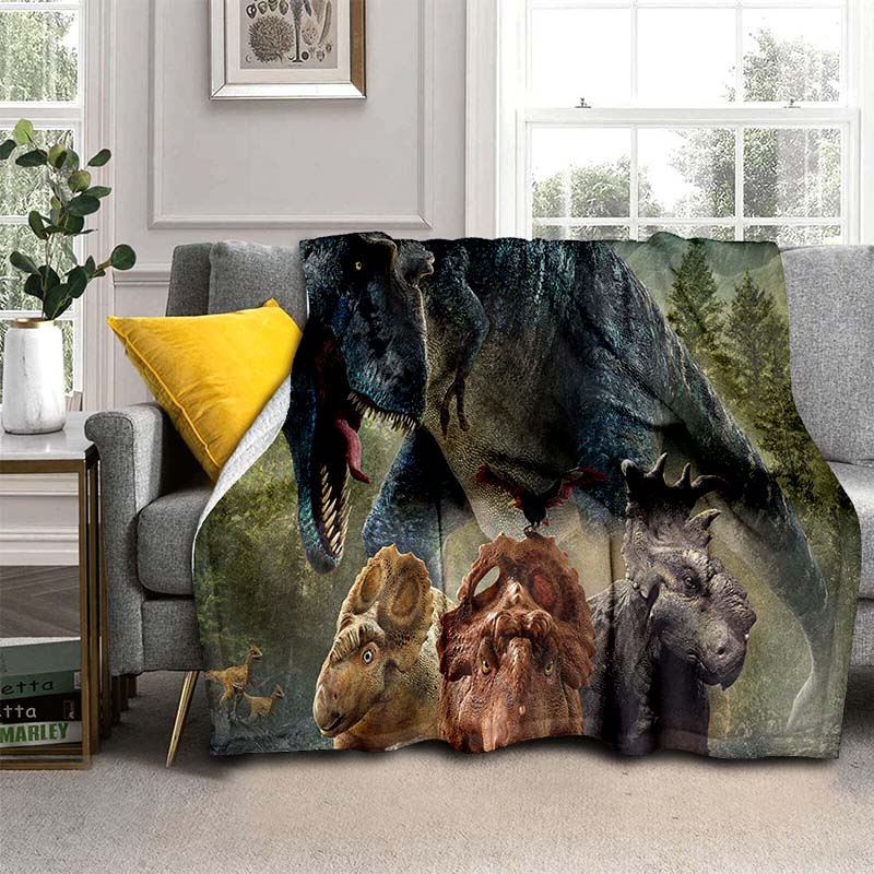 Одеяло с динозавром для мальчиков, фланелевое одеяло с древними животными, одеяла с динозаврами для дивана, дивана, спальни, гостиной