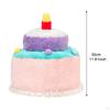 Праздничная шапочка для торта, двусторонний праздничный головной убор, новинка, мягкая плюшевая игрушка для всех возрастов