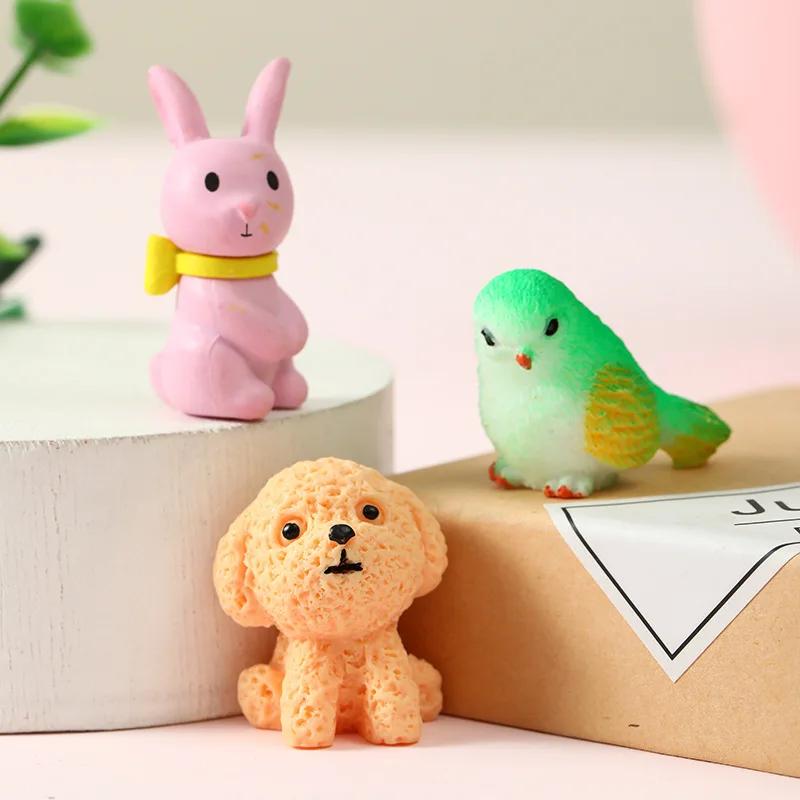 10PCS Cute Mini Simulation Animal Food Bottles Toys Action Surprise Tide Play Figures Fake Candy Guess Blind Bag For Kids Gifts
