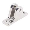 2 Pcs Bimini Top Deck Hinge Fitting 56mm 316 Stainless Steel 90 Deg Deck Hinge Bracket for RV Yacht Boat