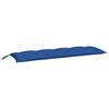 VidaXL Lot de 2 Coussins de Banc de Jardin, Revêtement de Banc avec Jeux de Cordes, Coussin d'Extérieur Imperméable, Bleu 361707
