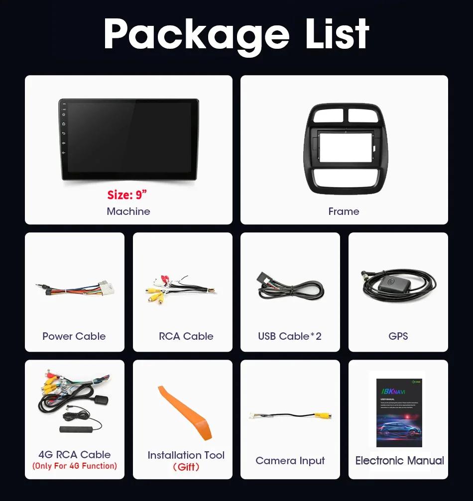 For Renault Kwid 2015-2019 Car Radio Android 14 Stereo Multimedia Navigation 4G GPS Autoradio BT Carplay Touch Head Unit Screen