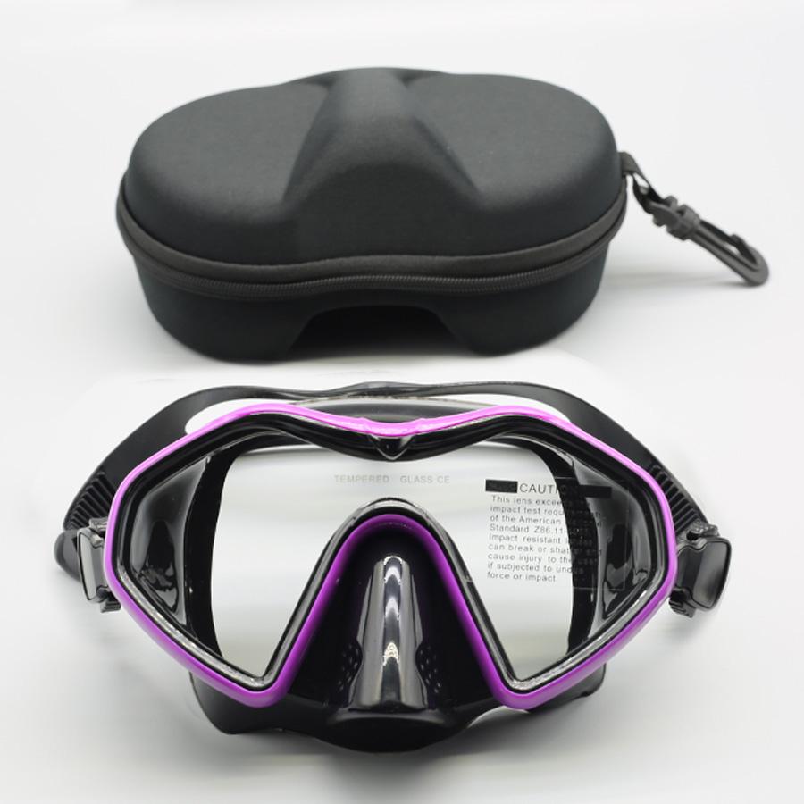 Профессиональный силиконовый водонепроницаемый и антизапотевающий комплект для подводного плавания для взрослых с большим зеркалом для погружения с мокрой горловиной