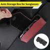 PAJL2 Car Valve Glasses Box Sun Visor Glasses Holder Sunglasses Case For Tesla Model 3 Y S X 2021 Roadster Cybertruck Juguete