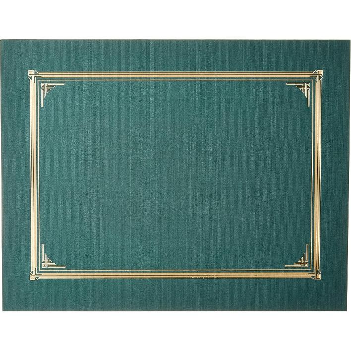 Ограниченные бумаги (TM). Папка для сертификатов, Обложка, 9,5 x 12,3/4 дюйма в сложенном виде, с высеченными углами, Предназначена для документов формата Letter 8,5" x 11", 8" x 10",
