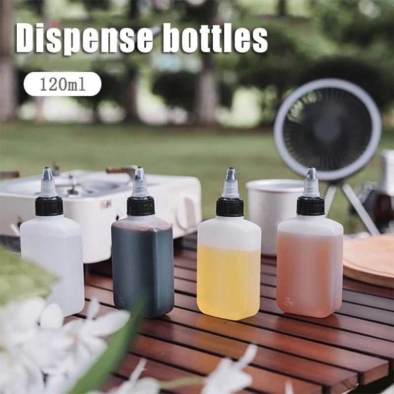1 PC 120ML Dispensing Oil Bottle Outdoor Camping Picnic Barbecue Portable Seasoning Bottle Food Container Kitchen Gadgets