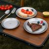 Titanium Purification Plate Portable Travel Tableware Rust Proof Backcountry Dinnerware Stackable Camping Tray Camping Supplies