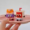 Веселые микрочастичные строительные блоки Happy Eat and Play Series Яркий авокадо ананас детские развивающие игрушки для сборки
