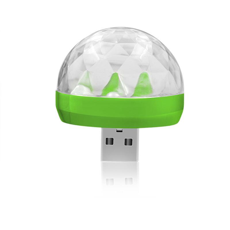 USB светодиодный декор интерьера автомобиля, цифровой RGB светодиодный музыкальный красочный эффект волшебного шара, MP3, дискотека, диджей, сценический свет