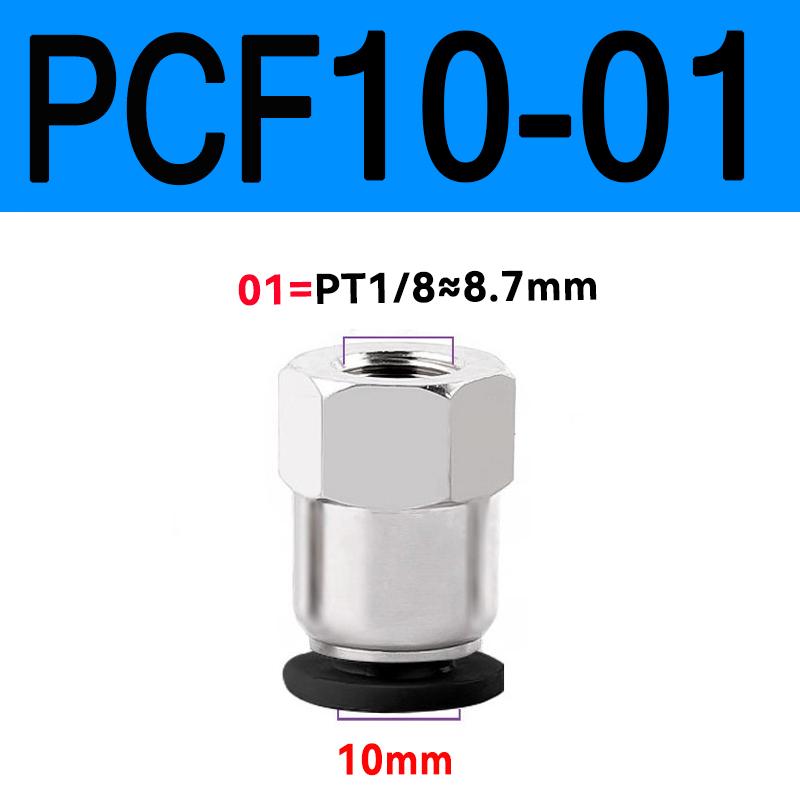 PCF Pneumatic Quick Push-in Tube Fitting Female Thread Straight Connector 04/6/8/10/12-M5/01/2/3/4