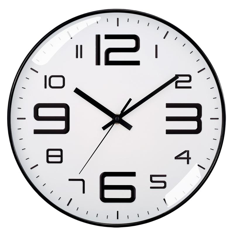 8-дюймовые настенные часы Simple Atmosphere Silent Living Room Dining Table Home Network Red New Grille Minimalist Design Sense Clock
