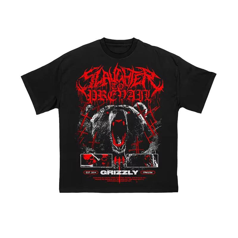 Темный Метал Рок Свободная Базовая Футболка Короткий Рукав SLAUGHTER TO PREVAIL Slaughter To Русская Мертвая Основа Группа