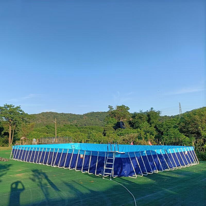 Min-Ke Outdoor Large Bracket Canvas Swimming Pool Frame