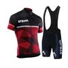 Mens Cycling Jersey Set Short Sleeve Quick Dry Breathable Road Mountain Bike Apparel