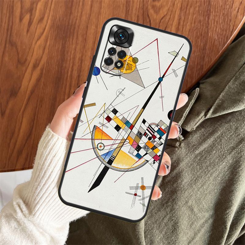 Wassily Kandinsky Abstract Case For Xiaomi Redmi Note 14 Pro 13 12 11 10 15 Pro Plus Redmi 15 C 13 10C 12C 14C 13C Cover