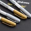 DIY Металлические водостойкие перманентные маркеры для рисования манги школьные офисные золотые и серебряные ручки