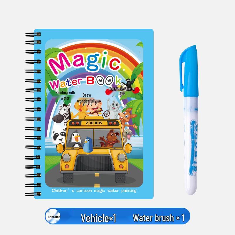 Книга для рисования волшебной водой своими руками для детей: Тихий альбом для рисования и раскрашивания