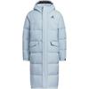 Long Down Comfortable Long Warm Versatile Down Jacket Unisex Outerwear Blue JW6742