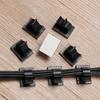 10pcs Plastic Self-adhesive Fastener Sticky Fixer Holder Buckle Line Wire Management Cable Clip