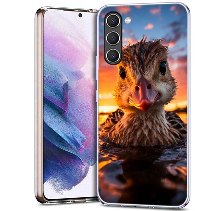 Желтая Утка Чехол для Телефона для Samsung A54 A14 A24 A34 A17 A37 A57 A55 A35 A25 A15 A13 A23 A33 A53 A07 A05S A04S A03 A73 Galaxy Note