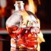 Glass Skull Head Cup 100-750ML Water Bottle Creative Skull Head Wine Bottle  Halloween Gift