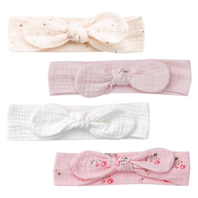 Детские волосы Детские волосы Детские волосы Хлопковые волосы Детские волосы Памятный подарок из 4 цветов Повязка, Повязка, Украшение, Лента, Повязка на голову, Аксессуар,