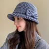 Fashionable Woolen Warm Basin Hat for Women Mom Fashion Versatile Fisherman Hat Outdoor Middle-aged and Elderly Elegant Autumn Winter Cap