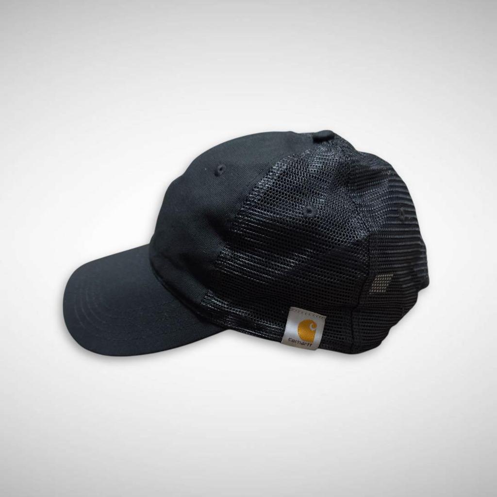 [Б/У] Кепка Carhartt Black Duck Mesh, Однотонная черная шляпа, Снэпбэк Carhartt