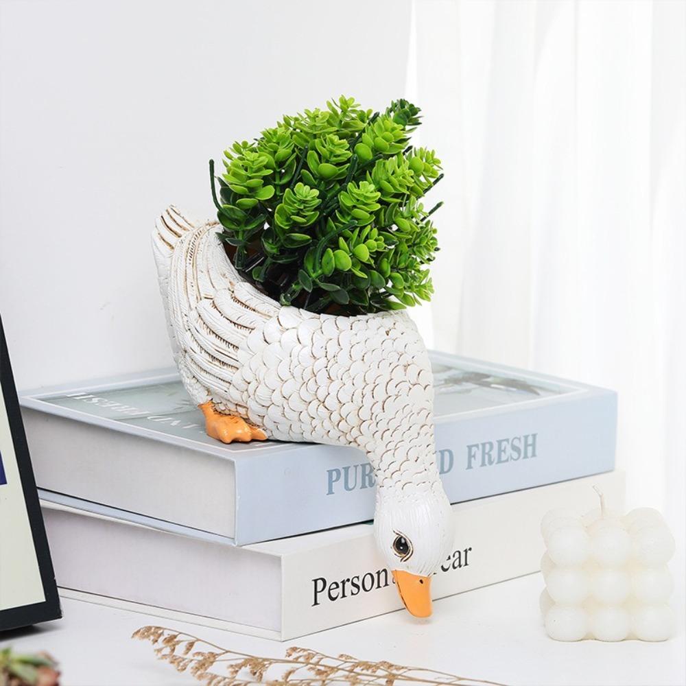 Ручная работа Животные Суккуленты Горшки Смола Поделки Контейнер для растений Посадочный Декор