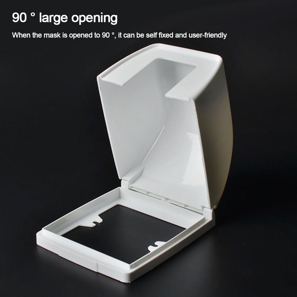Plastic Socket Waterproof Box Self-Adhesive Electric Plug Cover Switch Protective Cover Bathroom