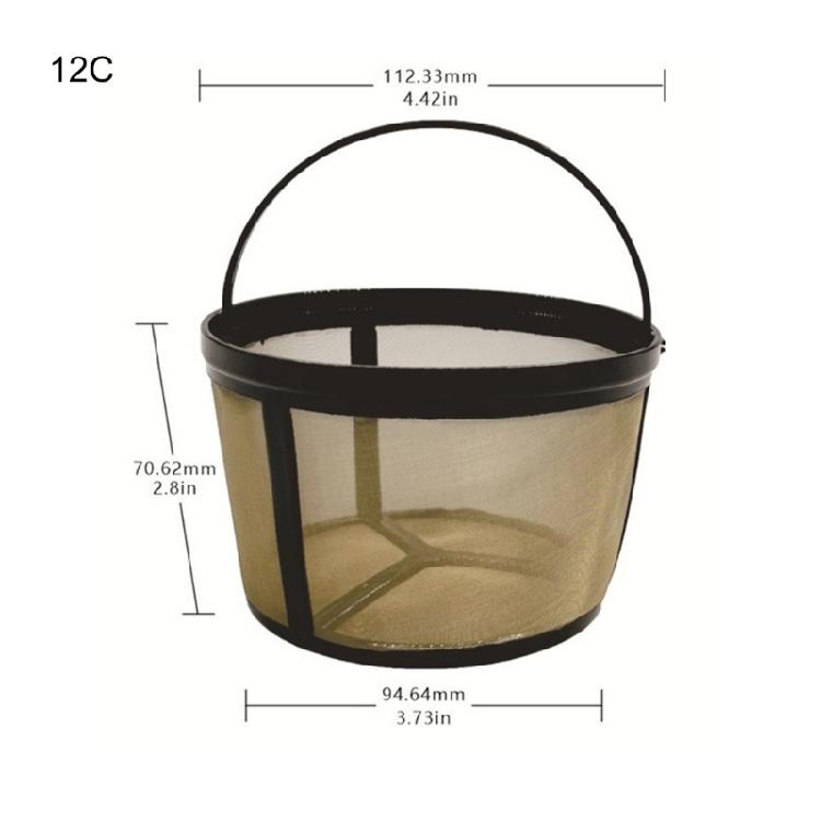 Практичный и прочный кофейный фильтр Прочный кофейный фильтр из нержавеющей стали Кофейное ситечко для домашнего приготовления кофе