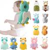 Baby Security Pillows Backpack - Cartoon Soft Headrest Cushion Newborn Toddler Head Fall Protection Pad for All-Day Comfort