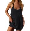Womens Tennis Dress Workout Dress With Shorts Sleeveless Spaghetti Straps Golf Athletic Dresses