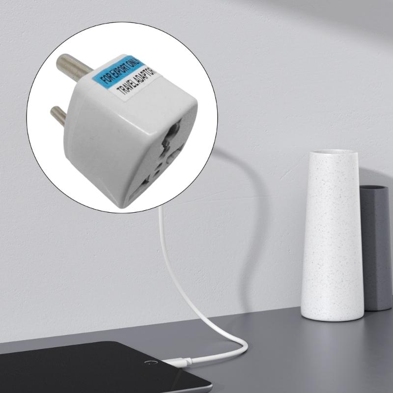 South Africa To EU Plug US Europe Travel Wall Power Plug Safety Door Charging Outlet Adapter Converter 3 Round Pin Socket