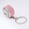 Car Wheel Shape Crystal Wheel Keychain Crystal Crystal Tire Wheel Rim Pendant  Souvenir