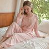 French Sweet Pajamas Set for Women, Long-sleeved Home Wear for Autumn .Spring and Autumn