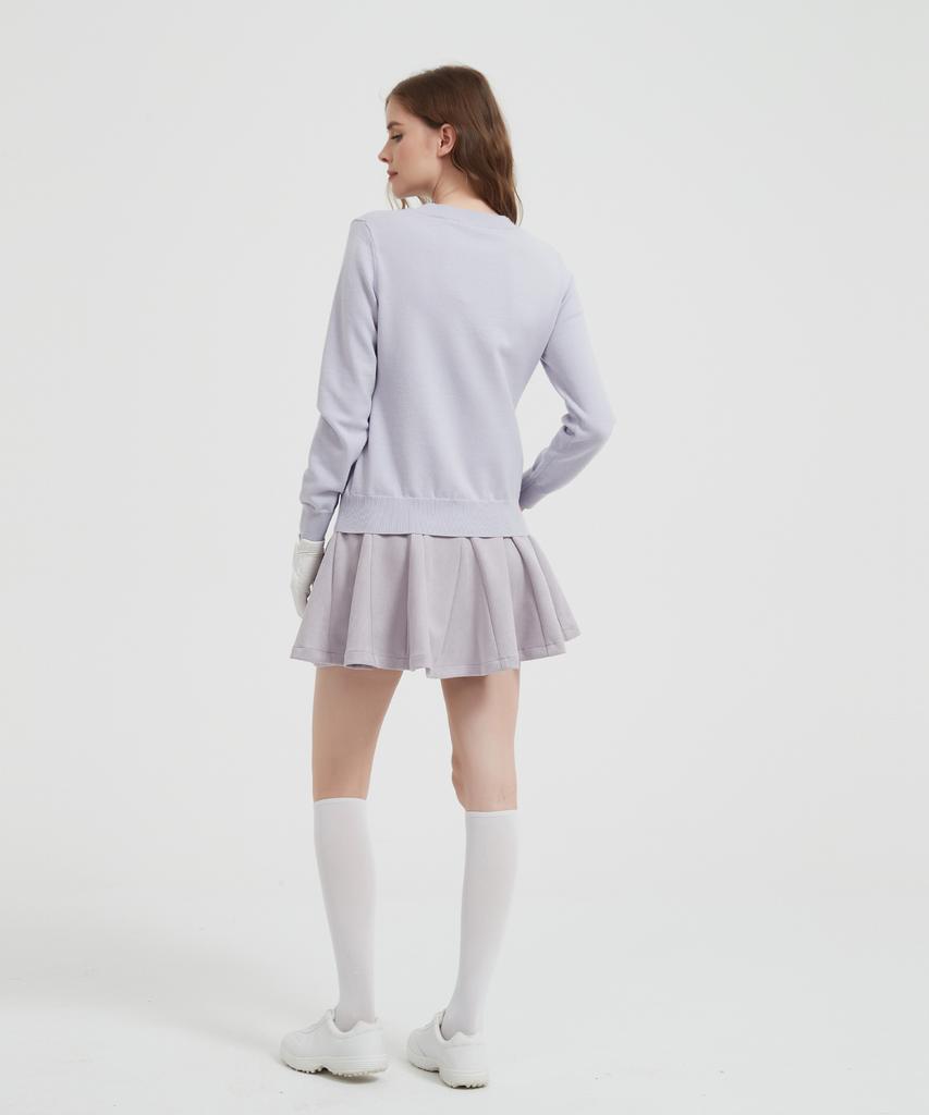E.PARCA Pansy Long Sleeve Knit Top