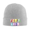 Шапка-бини Fets Luck Модные кепки Мужские Женские K-pop Шапки Зимний узор Эластичные шапки-колпаки