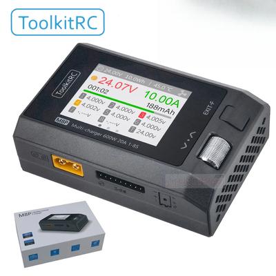 Зарядное устройство ToolkitRC M8P с увеличенной точностью мощности 600 Вт 20 А 5 В 1-8S Многофункциональное тестирование сигналов M8S обновлено