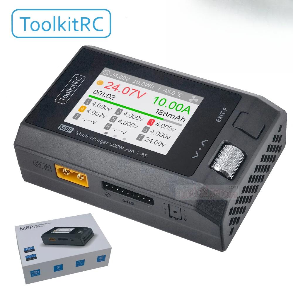 ToolkitRC M8P Charger with an Increase In Accuracy Power of 600W 20A 5V 1-8S Multifunctional Signal Testing M8S Upgraded