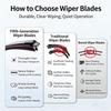 Suitable for W140 1991-1998 28+24 Wiper Blades RHD and LHD