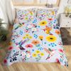Пододеяльник с колибри и цветами, Постельный комплект с птицами, Синий, Зеленый, Весенний, Дикие животные, Ботанический, Чехол для одеяла, Полиэстер, Чехол для одеяла