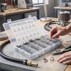 285 шт. Двухпроволочные пружинные хомуты для шлангов из нержавеющей стали, набор хомутов для топливных шлангов для мотоциклов, квадроциклов 5-14 мм