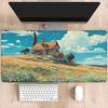 Rural cottage Field scenery mouse pad landscape mountain sunset cartoon mousepad Extended Computer Nonslip HD Printing desk mat