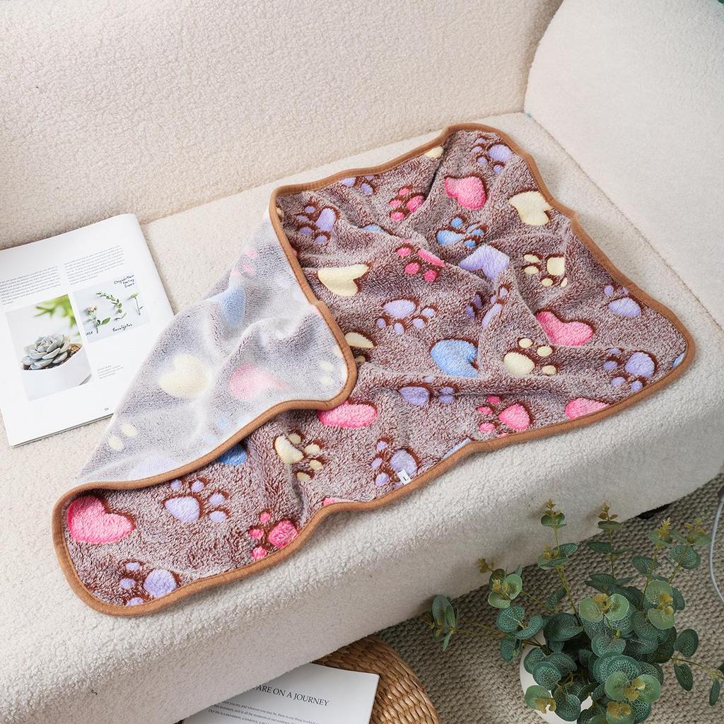 Коврики и одеяла для домашних животных: Толстый коралловый флис для собак и кошек