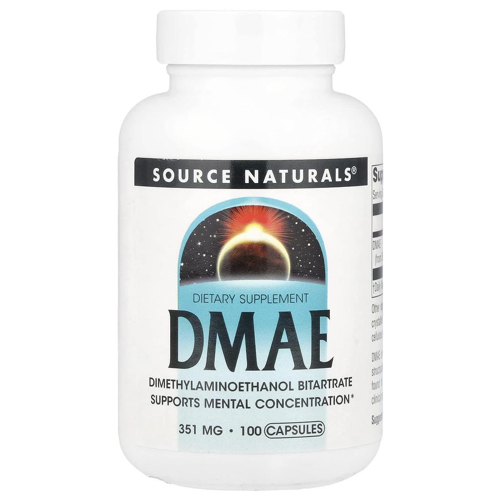 Source Naturals DMAE, 351 Mg, 100 Capsules