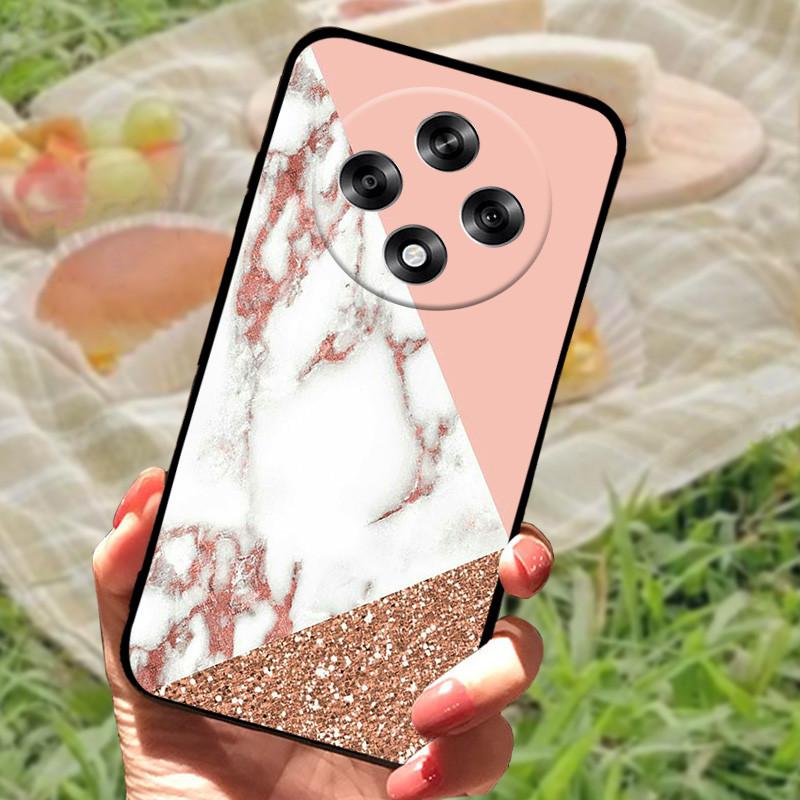 Чехол для OPPO Reno 12 F Мраморный Мягкий Силикон Ударопрочный Чехол Для OPPO Reno 12F 5G Защитный Чехол Для Телефона Reno12F Fundas