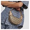 Gucci Ophidia Логотип Double G Застежка-молния Холст с кожаной отделкой Сумка из холста ручная плечевая сумка Женская бежевая с эбеновым деревом